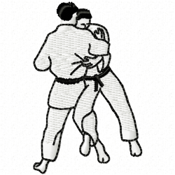 Karate Embroidery Design 1